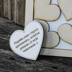 Svadobná kniha pre hostí - Spomienková tabuľa 