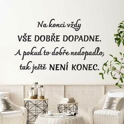 Motivační citát o životě na zeď | Černá