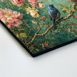 Vintage picture on wood - Garden full of life