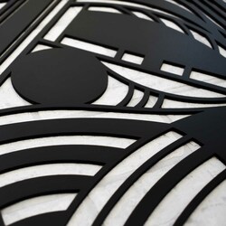 Absztrakt kép - Geometric | Fekete