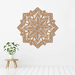 Wooden Wall Art - Mandala of Happiness | Beech