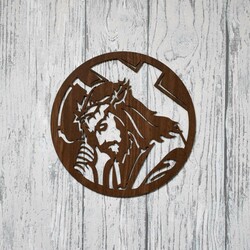 Drevený obraz Ježiša Krista | Orech