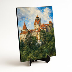 Drevený obraz na stenu - Bran Castle