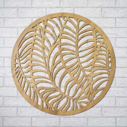 Vyrezávaný obraz abstrakcie - Listy | Dub zlatý