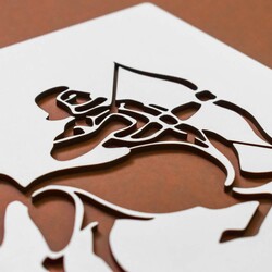 Dekorácia do spálne - Znamenie Strelec | Biela