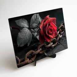 Dark romance image - Rose and chain