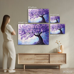 Purple Wall Art - Tree Full of Flowers