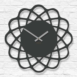 Kuchynské hodiny z dreva - Spin | Antracitovo-šedá