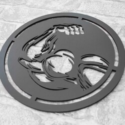 Fitness Wall Art - Bodybuilder&#039;s Biceps | Anthracite Gray