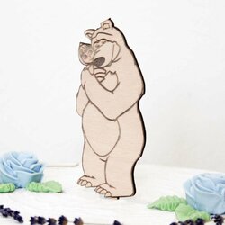 Dětská figurka na dort - Máša a medvěd