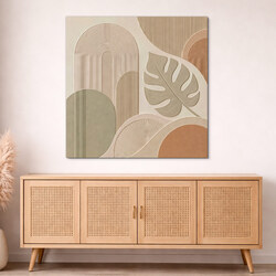 Wooden picture with tropical design - Atria