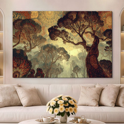 Drevený obraz na stenu - Duch pralesa