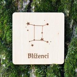 Levný dárek - podložka pod sklenice - Blíženci