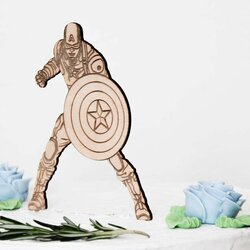 Postavička na tortu - Captain America