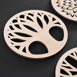 Sada drevených podpivníkov - Stromy 