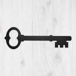 Affordable hallway decoration - Key | Black