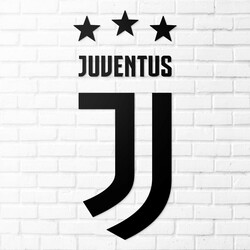 Wooden Logo of Football Club - Juventus | Black