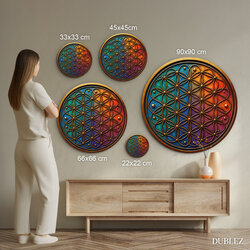 Colorful image - Flower of Life
