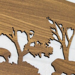 Vyrezávaný obraz na stenu - Príroda  | Orech