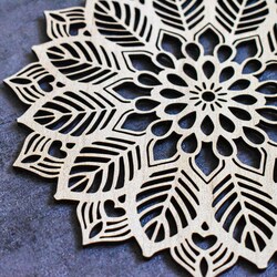 Mandala zdravia na stenu | Dub Sonoma