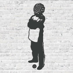 Obraz pro chlapce - Florbalista - Brankář | Antracitově-šedá