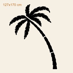 Cut-out Wall Art of a Tree - Palm | 127x170 cm
