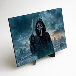 Drevený obraz - Ghostface