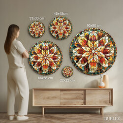 Wooden Wall Mandala - Colors of the World