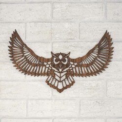 Wooden Wall Decoration - Owl | Walnut