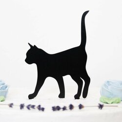 Zvieratko na detskú tortu - Mačka | Čierna