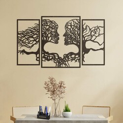 3-piece Wall Art - Entity of Trees | Wenge