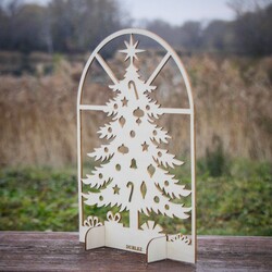 Drevený stromček na Vianoce | Topoľová preglejka