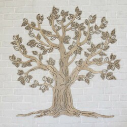 Wooden Tree of Life on the Wall - Malkuth | Oak Sonoma