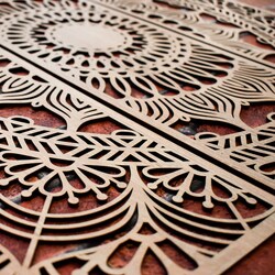 Najkrajšia mandala života - Viacdielny obraz | Dub Sonoma