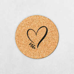 Praktický darček - Podložka pod pohár s menom