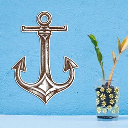 Wall Decoration - Anchor | White