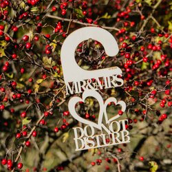 Svadobný doplnok na dvere - Nerušiť MR and MRS