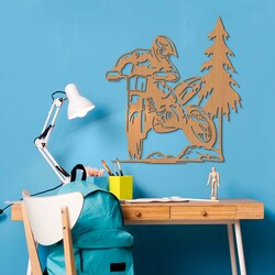 Gift for Biker - Moto Wall Art | Beech