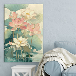 Štýlový obraz - Kvitnúce lotosy