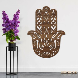 Wooden Wall Decoration - Hamsa | Walnut