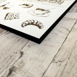 Wooden Wall Art for Restaurant - French Café | White