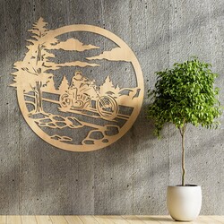 Original gift for a biker - Motorcycle Wall Art | Maple