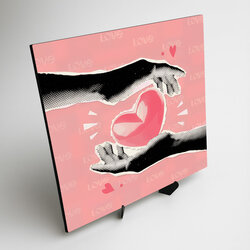 Štýlový pop-art obraz - Pink Love