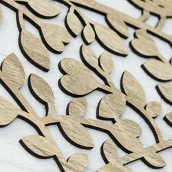 Wooden Wall Sticker - 2 Birds | Oak Sonoma