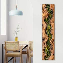 Dekoračný drevený panel - Machová cesta