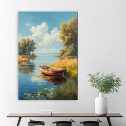 Wooden Wall Art - Boat on the Lake