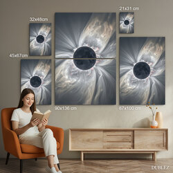 Wooden Wall Art - Lunar Eclipse