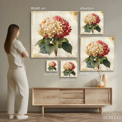 Vintage obraz kvetu - Romantická hortenzia