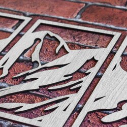 Vícedílný dřevěný obraz na zeď - Hory | Dub Sonoma