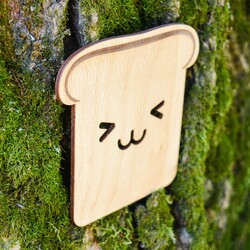 Drevená podložka pod pohár - Sendvič